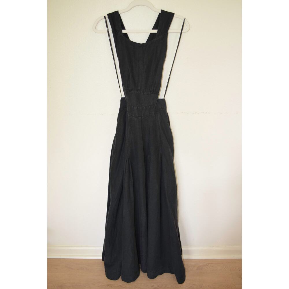Aureta Studio Boatneck Linen Maxi Dress Anthropologie - Picture 5 of 9